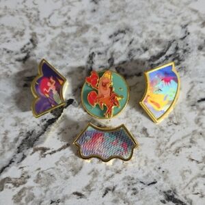 Little Mermaid Loungefly Enamel Pin Set